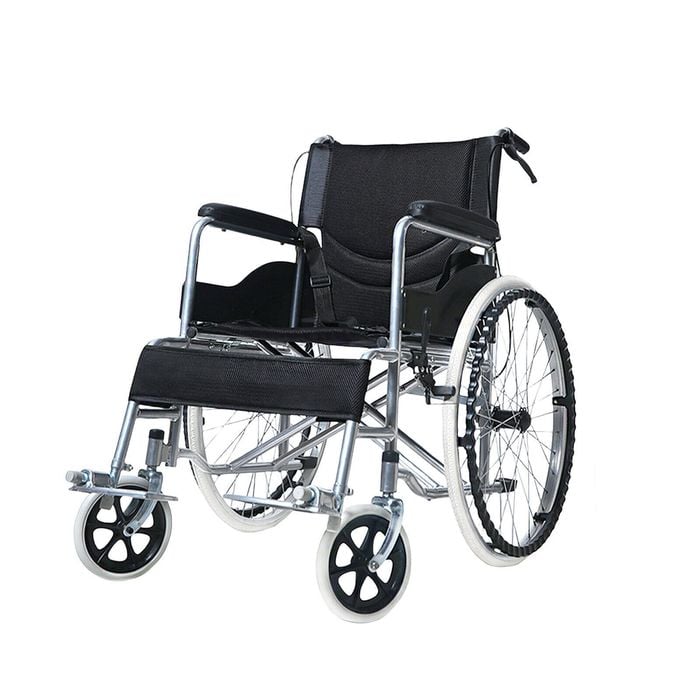 Medipro 24" Foldable Wheelchair Manual Folding Wheel Chair Portable Lightweight