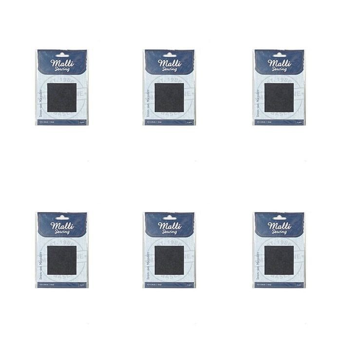 6pk Malli Sewing Assorted  Iron On Mender Denim Repair Patches