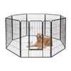 Costway 8-panel Pet Enclosures Folding Dog Fence Playpen Exercise Cage100cm Height