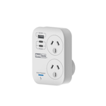 Cordtech Surge Protected Double Adaptor With PD30W USB 2A+1C Ports