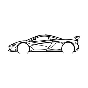Ignite Laser McLaren 2013 P1 Silhouette Metal Wall Art Rustic Metal 47inch/120cm