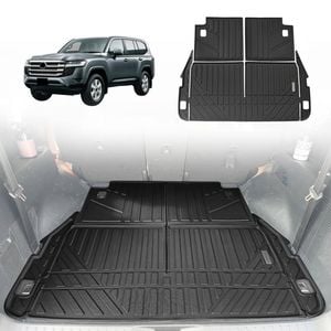 AUSGO Boot Liner for Toyota Land Cruiser Landcruiser 300 Series LC300 7-Seat 2021-Onwards Cargo Trunk Mat Boot Mat