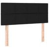 vidaXL Headboard Black 100x5x78/88 cm Fabric Bedroom Wall Bed Header Bedhead