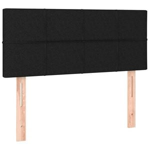vidaXL Headboard Black 100x5x78/88 cm Fabric Bedroom Wall Bed Header Bedhead