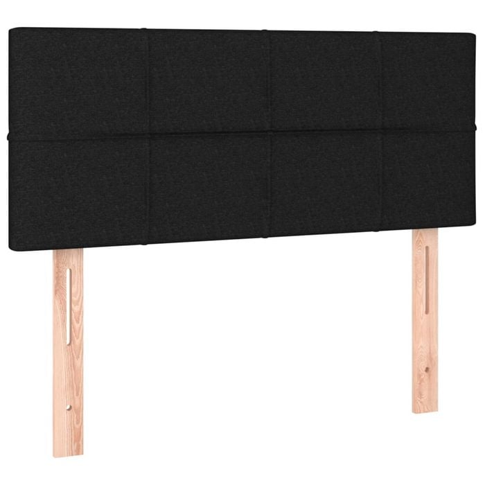 vidaXL Headboard Black 100x5x78/88 cm Fabric Bedroom Wall Bed Header Bedhead