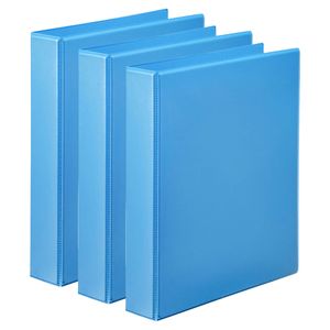 3x Marbig Clearview 4 D-ring 50mm A4 Insert Binder File Paper Organiser Marine