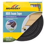 Moroday 9 x 9.5mm x 5m Grey NBR Foam Tape