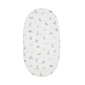 Living Textiles Organic Bassinet Fitted Sheet - Australiana