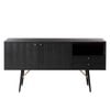 Modern Furniture LUXE Engineered Wood Sideboard 150cm - Black