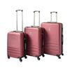 ABS Luggage Suitcase Set 3 Code Lock Travel Carry  Bag Trolley Maroon S M L