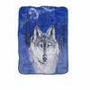 Soft 3d Animal Print Faux Mink Blanket Single / King Single Night Wolf