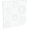 ProtectorAl 300-1200 x 300-1200mm Pearl White Fireworks Unframed Solid Aluminium Decorative Panel