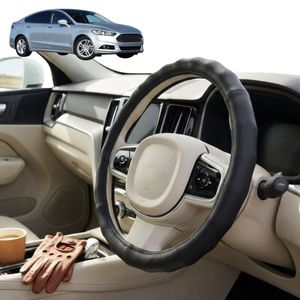 Australian Goose Steering Wheel Cover for Ford Mondeo 2012 - 2015 (MK4) Circle Black