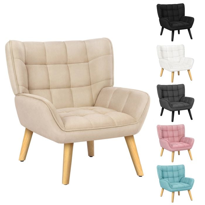 ALFORDSON Armchair Venus Accent Chair Velvet