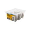 Zenith 8G x 25mm Gold Passivated Countersunk Rib Head Chipboard Screws - 500 Pack