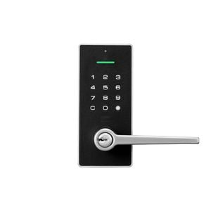 Lockwood Satin Nickel Secure Touch Digital Lever Door Lock