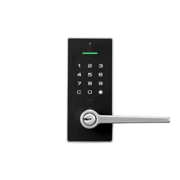 Lockwood Satin Nickel Secure Touch Digital Lever Door Lock