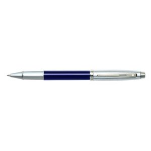 Sheaffer 100 Roller Ball Pen Hs Nib Writing Office Stationery Lacq/chrome Blu