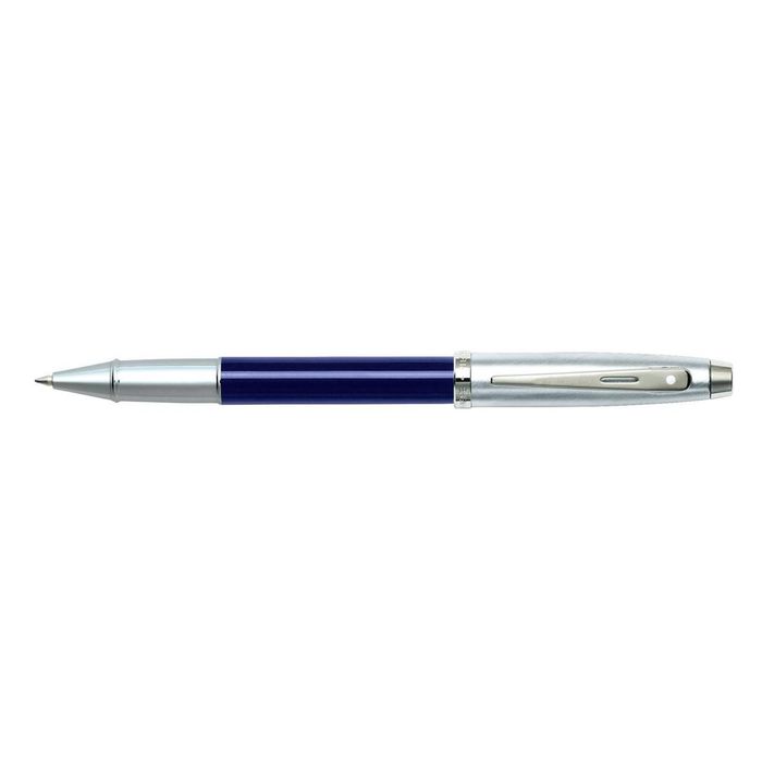 Sheaffer 100 Roller Ball Pen Hs Nib Writing Office Stationery Lacq/chrome Blu