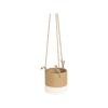 Moda 16cm Taupe Ceramic Hanging Planter