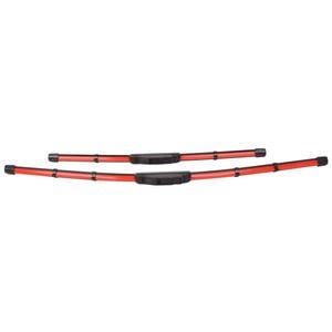 26" +18" 2x Front Wiper Personalized Blades For Toyota Jeep Hyundai Honda Red