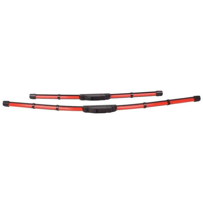 26" +18" 2x Front Wiper Personalized Blades For Toyota Jeep Hyundai Honda Red