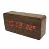 TODO Digital Clock Red LED 3 Alarm + Temperature Display - Brown