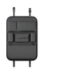 NNEOBA 6-Pocket Car Backseat Organizer Waterproof PU Leather Storage Bag Black