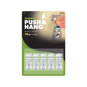 Hangman Push & Hang Picture Hanger - 5 Pack