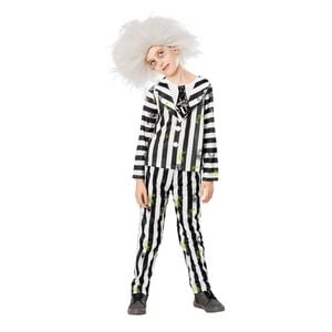 Beetlejuice Beetlejuice Deluxe Costume Dress Up Party Cosplay Outfit Size 6-8y