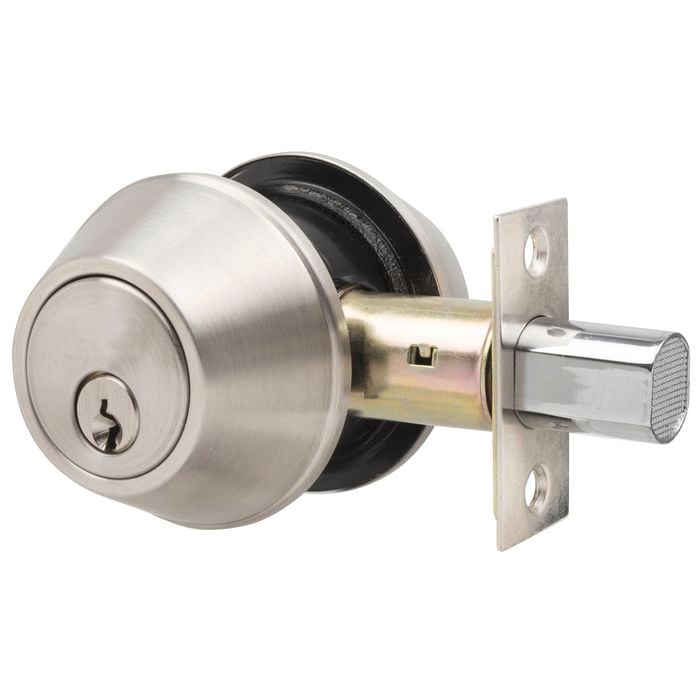 Delf Trade Satin Stainless Double Cylinder Deadbolt