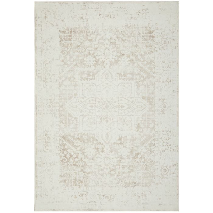 The Rug Connection Renew Loni Light Beige 270x180cm - Large Pet Friendly Washable Indoor Floor Rug
