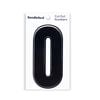 Sandleford 85mm Black Cut Out Self Adhesive House Number 0 - 0