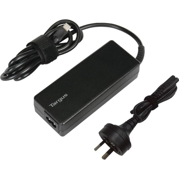 Targus Apa108au 100 W Ac Adapter - Taa Compliant - Usb - For Notebook, Tablet Pc, Smartphone, Usb Type C Device - Black