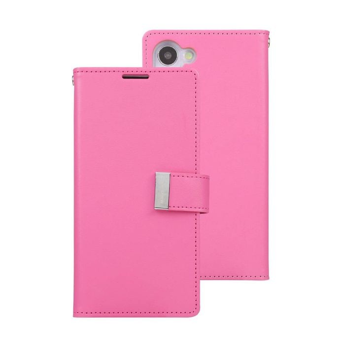Goospery Rich Diary Case for Samsung Galaxy S23 - Hot Pink