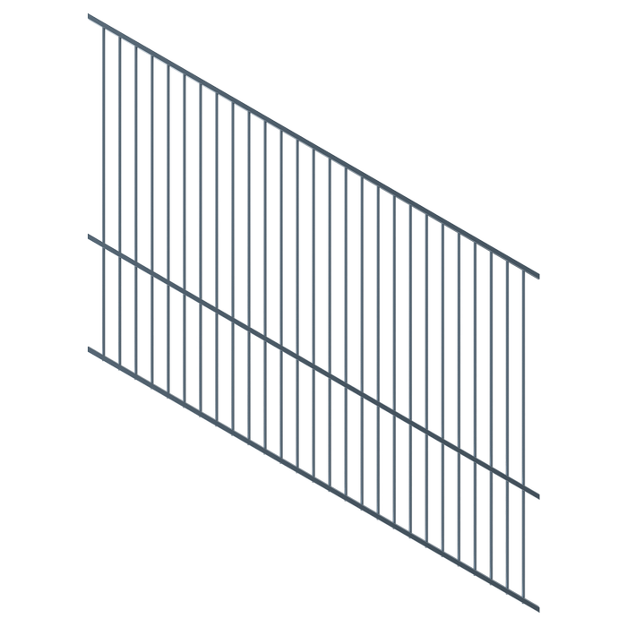 ProtectorAl 0350-1200W x 1800H Deep Ocean Raked 16-30º Flat Top Pool Fence Panel