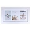 Frankie & Me Wooden Collage 4x6'' Triple Picture Frame Home/Office Decor White