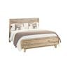 Queen Size Wooden Bed Frame in Solid Wood Antique Design Light Brown