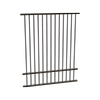 ProtectorAl 350 - 1200 x 1500mm Black Flat Top Aluminium Pool Fence Panel With Mid Rail