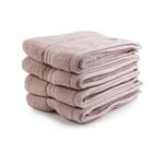 4pc Onkaparinga 45x65cm Flinders Hand Towel 600GSM Pink Blush