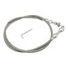Calflow GM LS 36" Braided Stainless Steel Throttle Cable LS1 LSX 5.7L 6.0L Holden