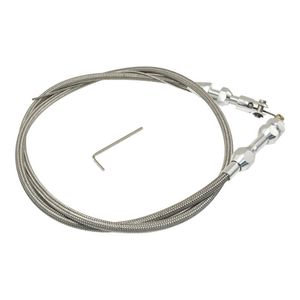 Calflow GM LS 36" Braided Stainless Steel Throttle Cable LS1 LSX 5.7L 6.0L Holden