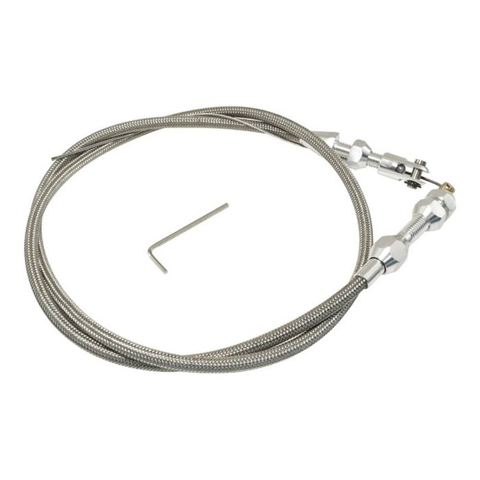 Calflow GM LS 36" Braided Stainless Steel Throttle Cable LS1 LSX 5.7L 6.0L Holden