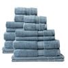 Royal Comfort Towel Set 16 Piece 100% Cotton Zero Twist Luxury Plush 16 Pack Denim