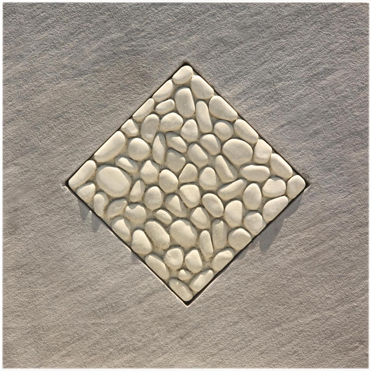 Paving Innovations 500 x 500mm Split Granite Insert Paver Charcoal ...