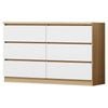 ALFORDSON 6 Chest of Drawers Storage Cabinet White/Wood