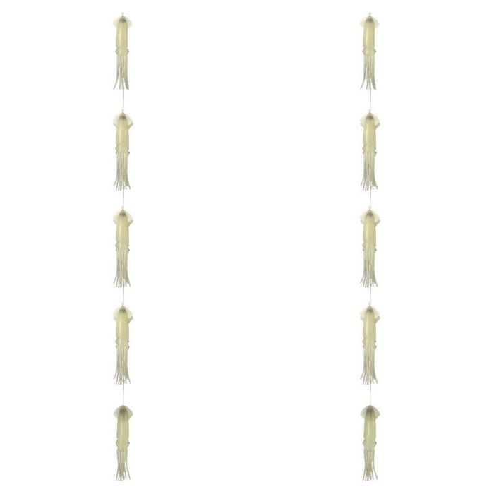 2PK Sea Pro 5 Squid Daisy Chain Offshore Trolling Lure 25.5x14cm - Lumo