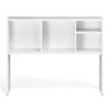 Vevor 94 X 24 X 73 Cm Desktop Bookshelf White 1 Tier With Anti-slip Feet Pads For Office Home