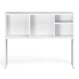 Vevor 94 X 24 X 73 Cm Desktop Bookshelf White 1 Tier With Anti-slip Feet Pads For Office Home