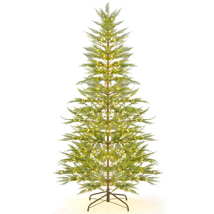 Costway 2.25m Simulated Cypress Christmas Tree Holiday Party Decor 540 Leds